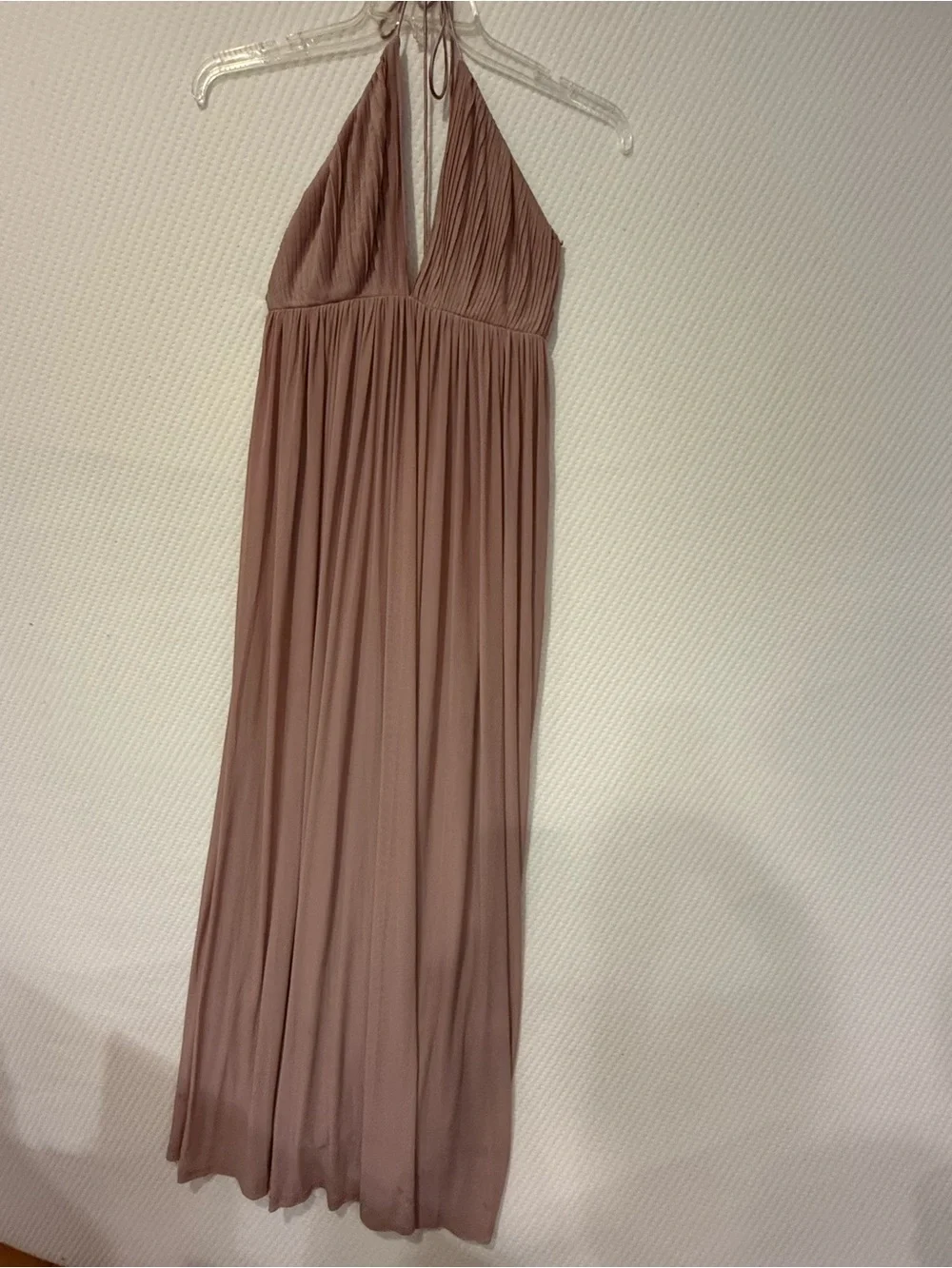 Tobi Mauve Halter Maxi Dress M mesh maxi dress size M, see description